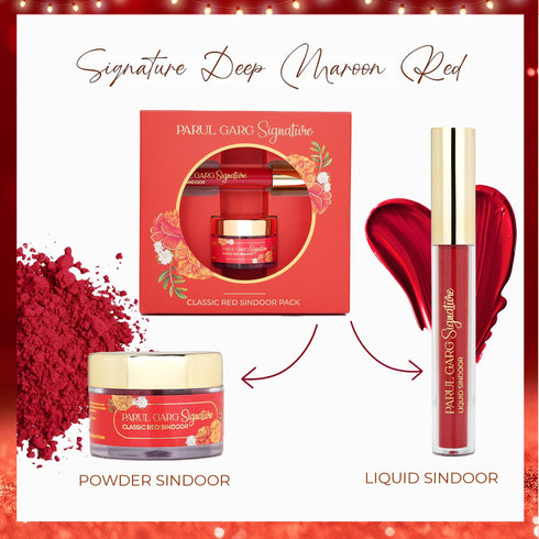 Parul Garg Beauty Signature Sindoor Pack: Liquid & Powder (KumKum)