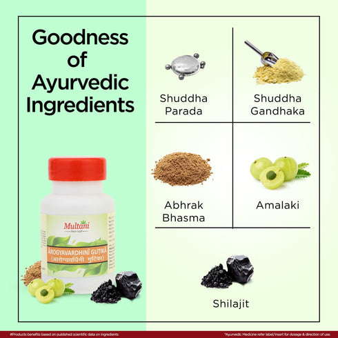 Multani Pharmaceuticals Limited Multani Arogyavardhini Vati For useful in immunity booster
