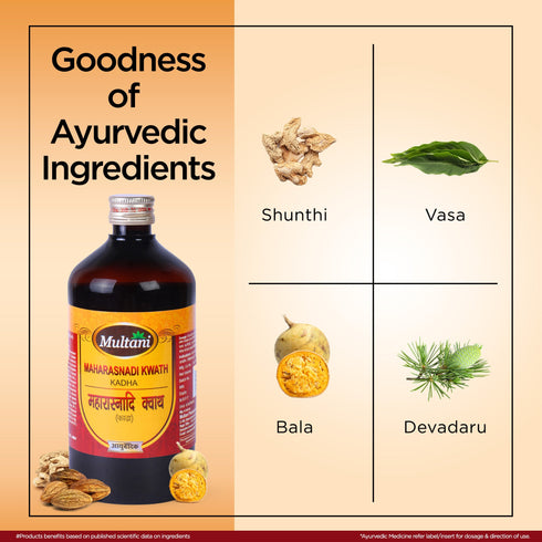 Multani Pharmaceuticals Limited Multani Ayurvedic Maharasnadi Kwath Kadha Relief From Neck Lower Back & Joints Pain