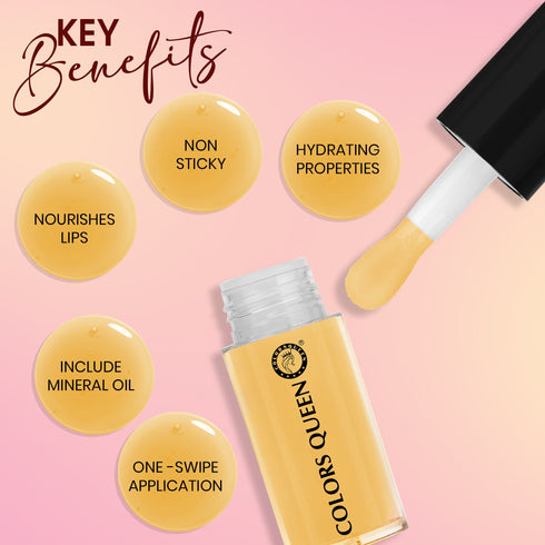 Colors Queen Glossy Lips Lip Therapy with Smooth High-Shine Finish