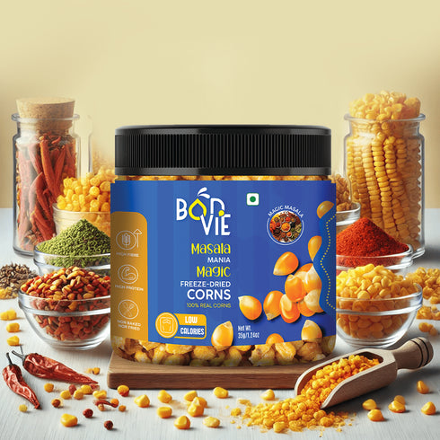 Bonvie Snacks Masala Mania Magic Freeze-Dried Corns