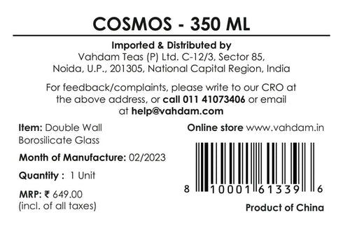 Vahdam Tea Cosmos Tea Cup (Large)