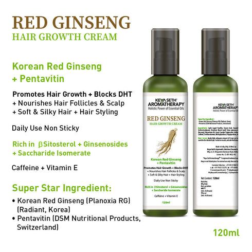 Keya Seth Aromatherapy Korean Red Ginseng Hair Growth Combo Kit