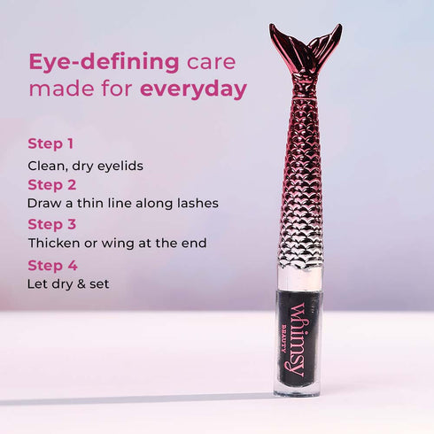 Whimsy Beauty Mermaid Liquid Kajal Liner- Black