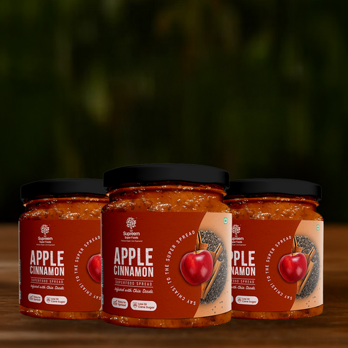 Supreem Super Foods Apple Cinnamon With Chia Seeds