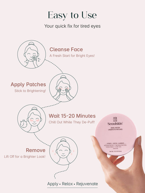Seoulskin Snail Mucin Under Eye Patches