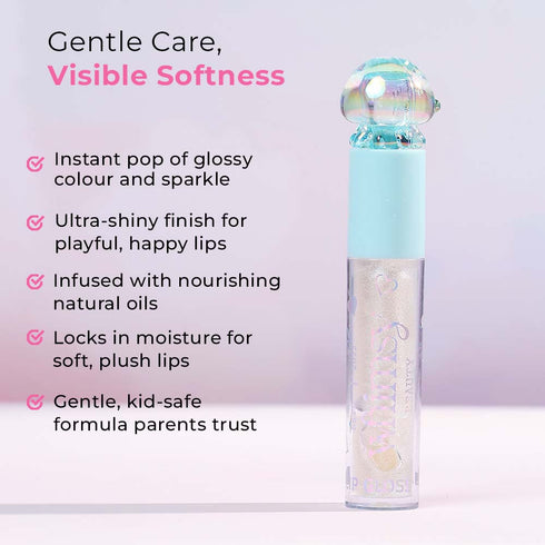 Whimsy Beauty Silver Sparkle Lip Gloss