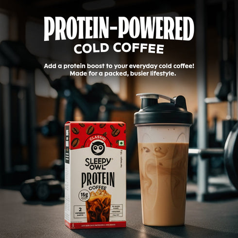 Sleepy Owl Coffee Classic Protein Cold Coffee Powder Pack of 2