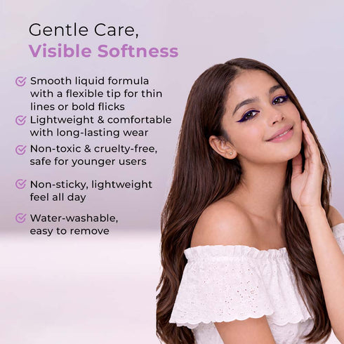 Whimsy Beauty Mermaid Liquid Kajal Liner- Purple