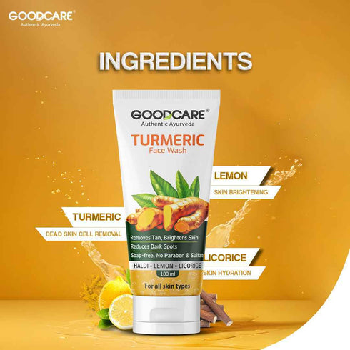 Goodcare Turmeric Face wash & Neem Guard Body Oil Glow Combo