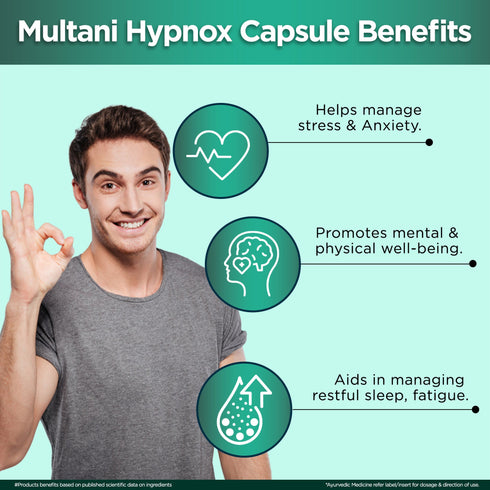Multani Pharmaceuticals Limited Multani Hypnox Capsule Useful for Anxiety & insomnia