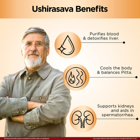 Multani Pharmaceuticals Limited Multani Ayurvedic Ushirasava Syrup Beneficial In Purifies Blood And Cleanses The Liver