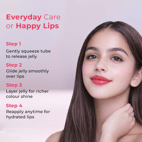 Whimsy Beauty Heart Lip Jelly - Rasberry (Red)