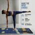 Wiselife PU & Natural Rubber Yoga Mat - 6mm Starry Night