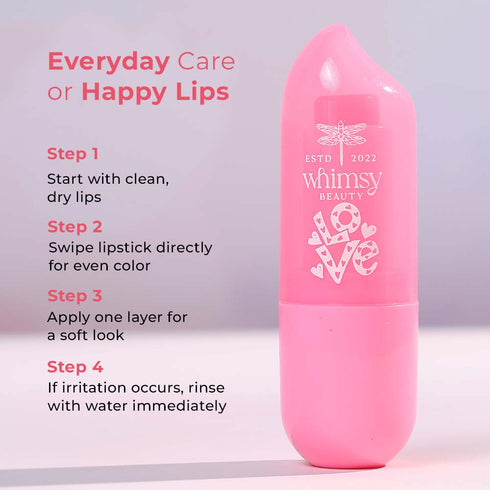 Whimsy Beauty Strawberry Swipe - Lipstick (Pink)