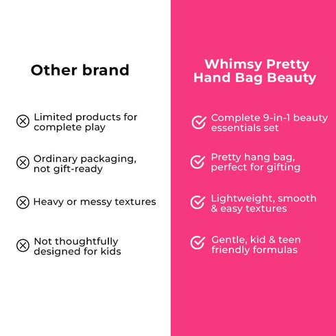 Whimsy Beauty Pretty Hang Bag Beauty Kit For Kids & Teens
