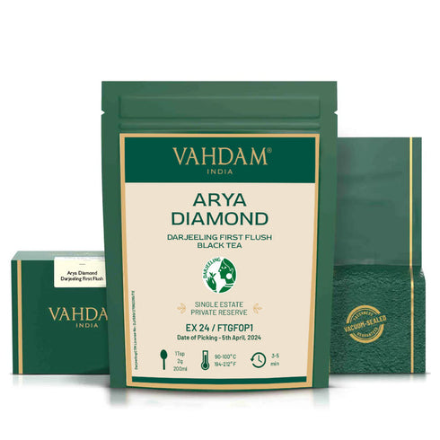 Vahdam Tea Arya Diamond Darjeeling First Flush Black Tea