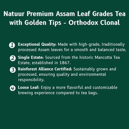 Natuur Pure Single Estate Assam Tea Leaves