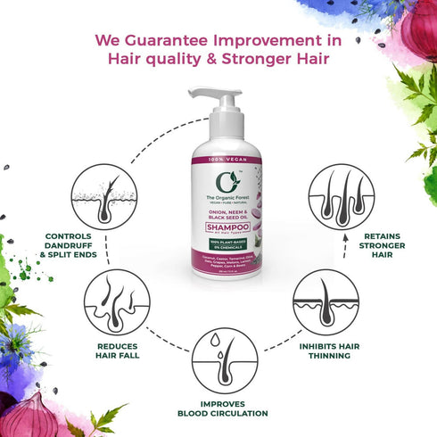 The Organic Forest Onion| Neem & Black Seed Oil Hair Shampoo
