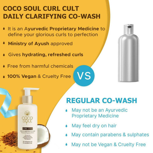 Coco Soul Curl Cult Daily Clarifying Co-Wash