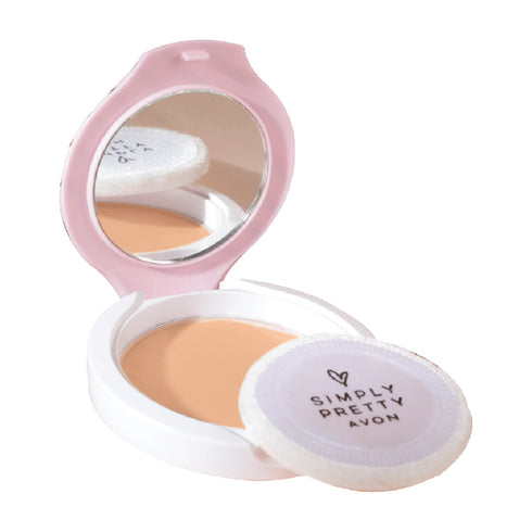 Avon Simply Pretty Smooth And White Whitening Pressed Powder |Soft Bisque
