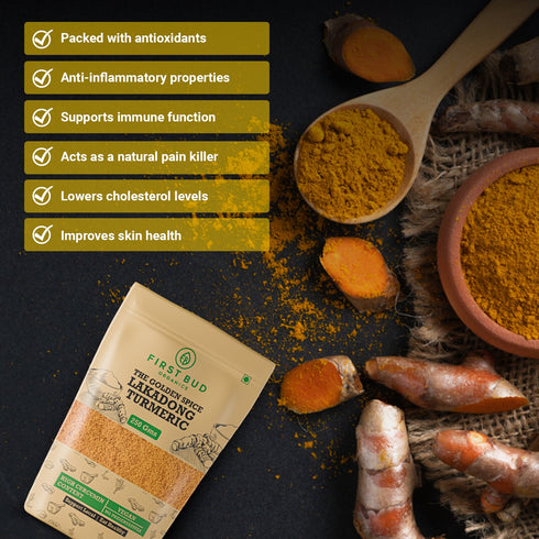 First Bud Organics Lakadong Turmeric Powder