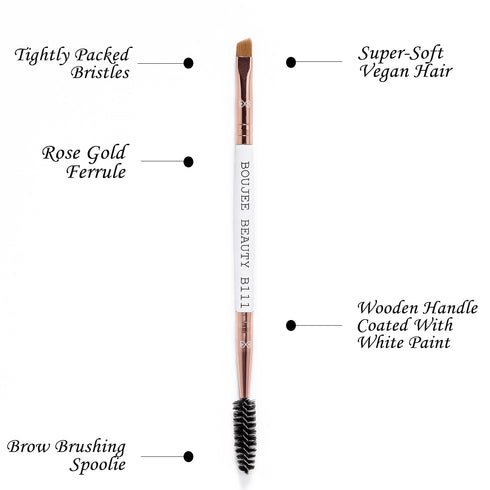 Boujee Beauty Dual Ended Brow Brush B111