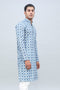 Veshbhoshaa Bluesaanchi Elegantly Casual Dark Blue Kurta Set