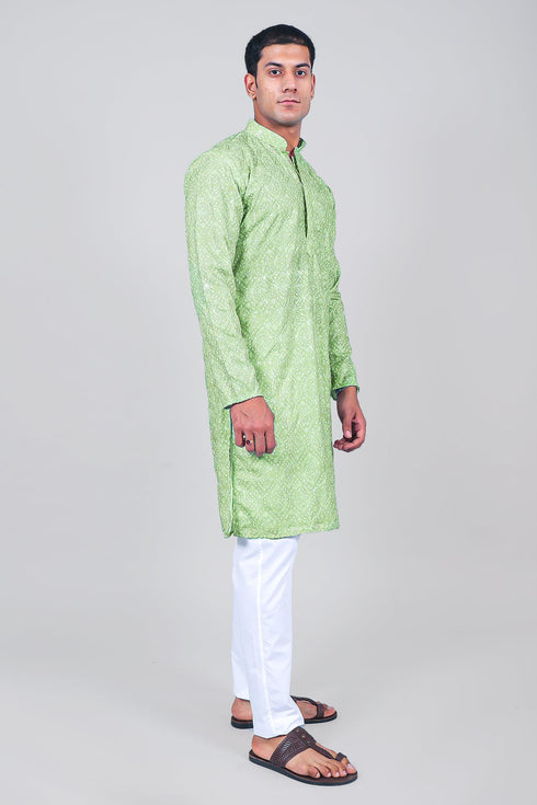 Veshbhoshaa Bluesaanchi: Effortlessly Stylish Green Kurta Sets For Men