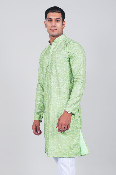 Veshbhoshaa Bluesaanchi: Effortlessly Stylish Green Kurta Sets For Men