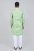 Veshbhoshaa Bluesaanchi: Effortlessly Stylish Green Kurta Sets For Men