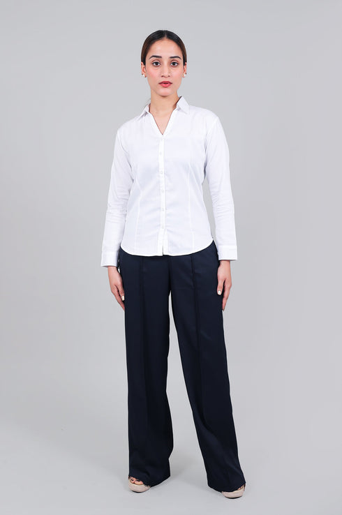 Veshbhoshaa Bluebird Women'S White Shirt