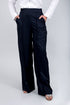 Veshbhoshaa Bluebird Women'S Black Bell Bottom Trouser