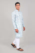 Veshbhoshaa Bluesaanchi Effortlessly Stylish Textured Multicolour Kurta Set For Men