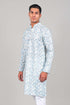Veshbhoshaa Bluesaanchi Effortlessly Stylish Textured Multicolour Kurta Set For Men