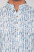 Veshbhoshaa Bluesaanchi Effortlessly Stylish Textured Multicolour Kurta Set For Men