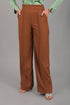 Veshbhoshaa Bluebird Women'S Caramel Bell Bottom Trouser