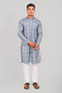 Veshbhoshaa Bluesaanchi Effortlessly Stylish Blue Kurta Set For Men