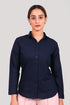 Veshbhoshaa Bluebird Women'S Navy Blue Shirt