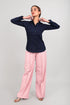 Veshbhoshaa Bluebird Women'S Navy Blue Shirt
