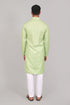 Veshbhoshaa Bluesaanchi Elegantly Casual Light Green Kurta Set