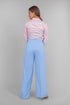 Veshbhoshaa Bluebird Women'S Sky Blue Bell Bottom Trouser