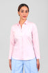 Veshbhoshaa Bluebird Women'S Baby Pink Satin Shirt