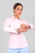 Veshbhoshaa Bluebird Women'S Baby Pink Satin Shirt