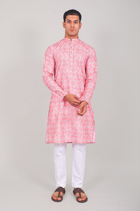 Veshbhoshaa Bluesaanchi Elegantly Casual Pink Kurta Set