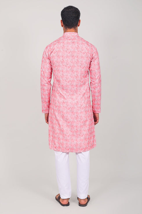 Veshbhoshaa Bluesaanchi Elegantly Casual Pink Kurta Set