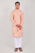 Veshbhoshaa Bluesaanchi Elegantly Casual Salmon Kurta Set
