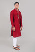 Veshbhoshaa Bluesaanchi Festive Embroidered Maroon Kurta Set