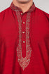 Veshbhoshaa Bluesaanchi Festive Embroidered Maroon Kurta Set