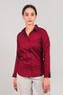 Veshbhoshaa Bluebird Women'S Maroon Satin Shirt